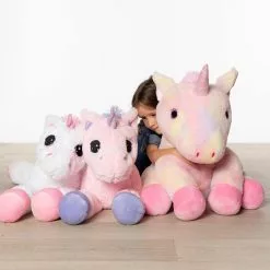JEUX DE MOMES Peluche Licorne Arc En Ciel -Cadeaux Soldes Magasin 450069 2 large default