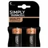 Panasonic Pile Duracell Lr14 Simply C X2 - Duracell