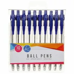 Bic Stylos Bleu Rectractables X 10