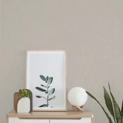 Contour Papier Peint Uni Beige - ARTHOUSE